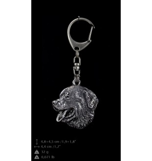 Bouvier bernois porte-clés en argent massif Art-Dog